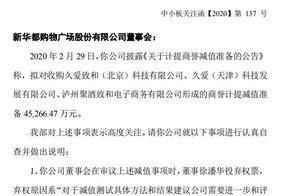 商誉减值测算方法及计提金额是否合理？新华都收关注函